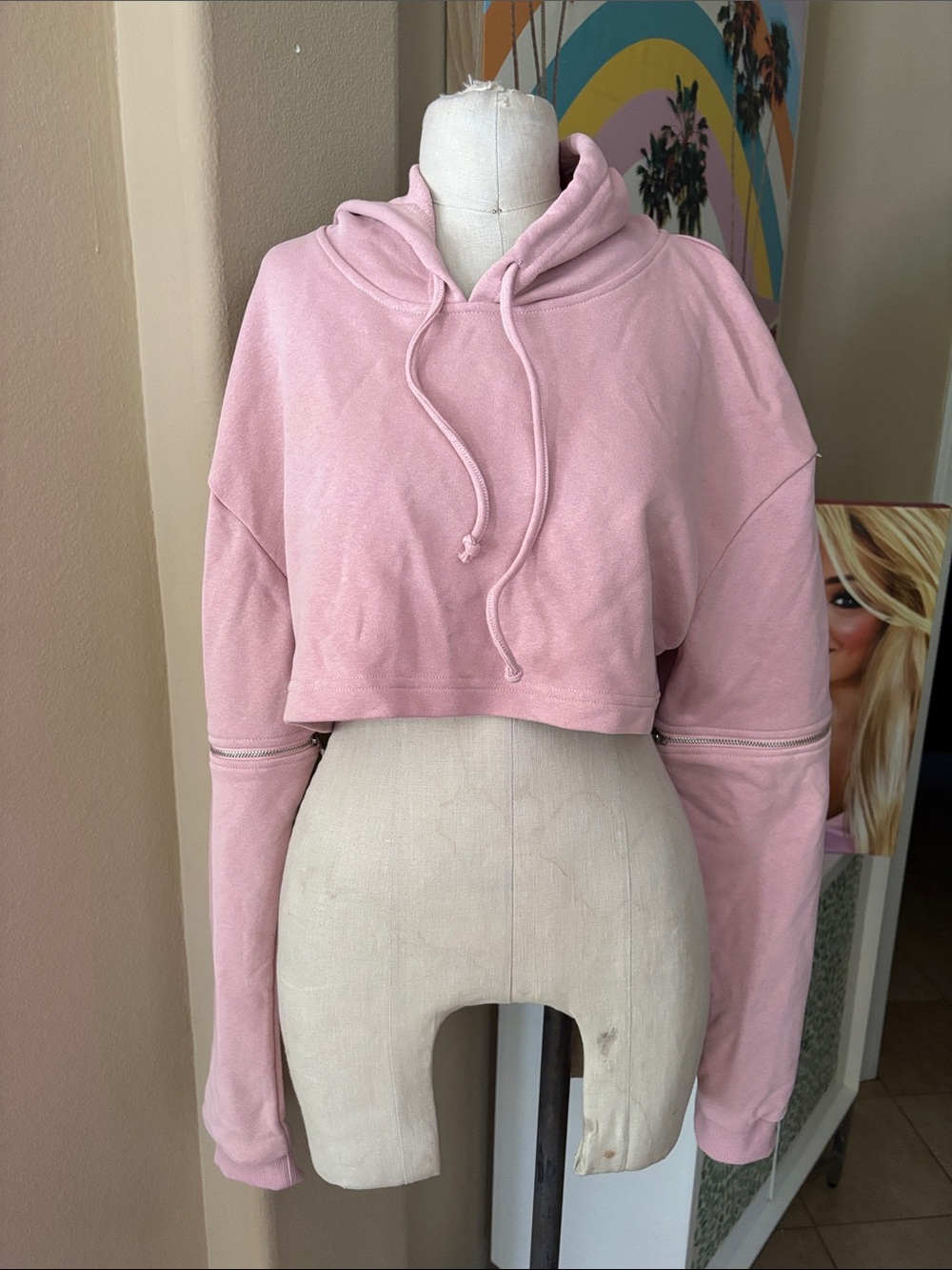 Fashion Nova Limited Edition Zipper Sleeves Hoodie NWT